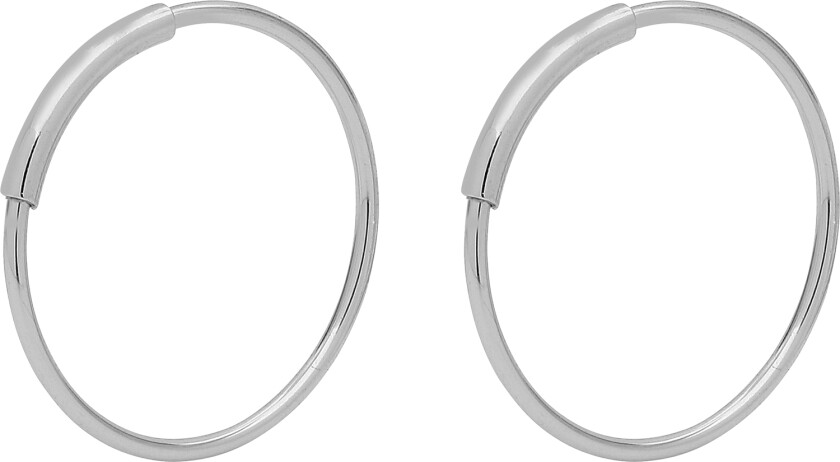 Øreringe : Sølvbelagt - Kreoler