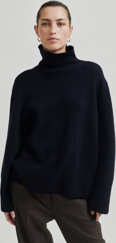Alpha Knit Tneck Str XL - Gensere Ull