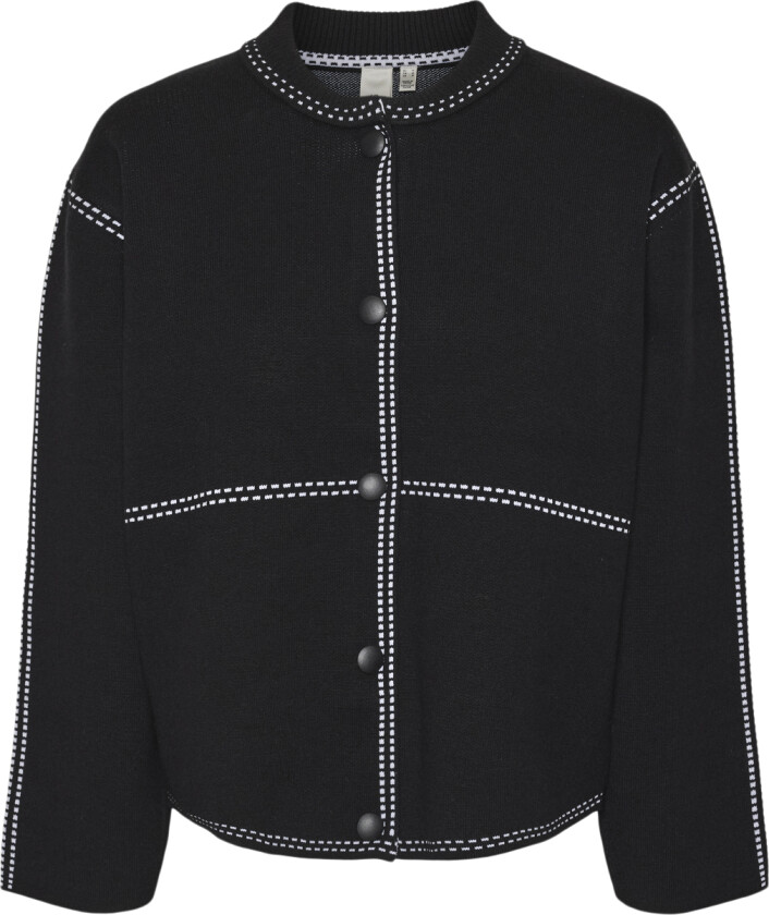 Yasjena LS Knit Cardigan Str XS - Cardigans