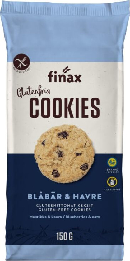 Cookies Blåbær &Havre glutenfri 150g
