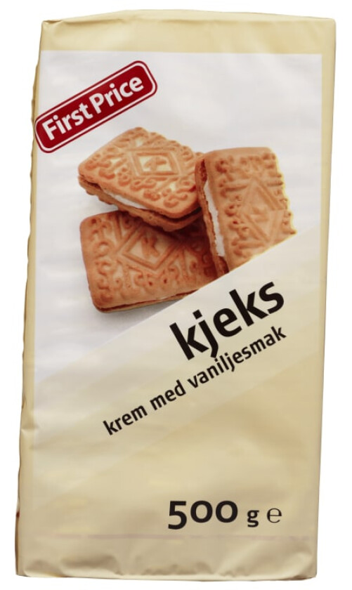 Kjeks m/Vaniljekrem 500g Fp