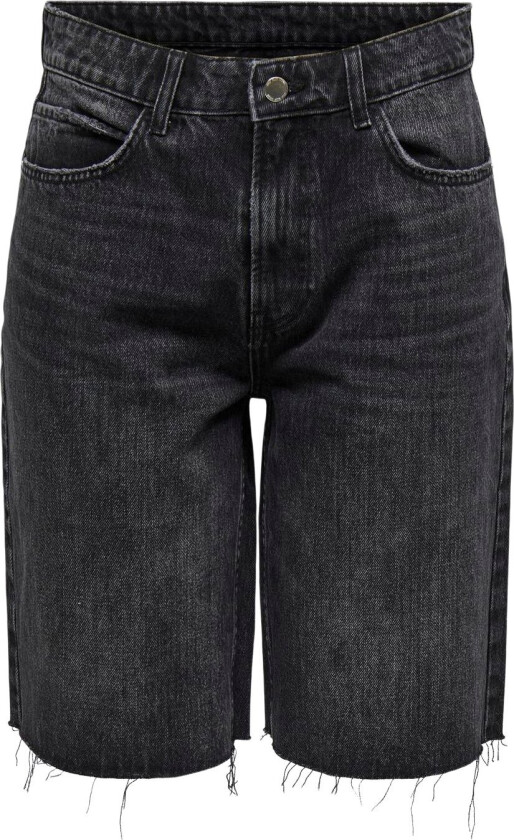 Onlcaro HW Long RW Shorts Azg64 DNM Str S - Denim Shorts