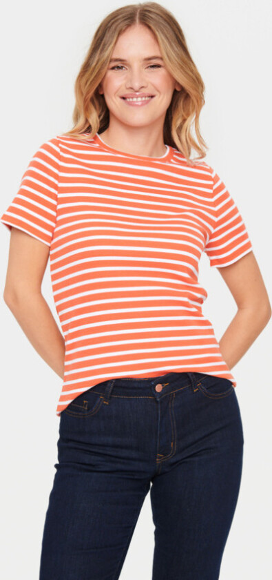 Astersz SS Stripe Tshirt Str M - Kortermede T-skjorter