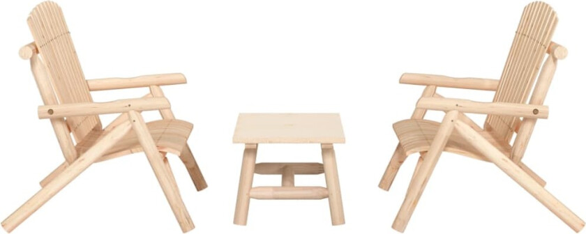 Hagemøbelsett 3 deler heltre gran