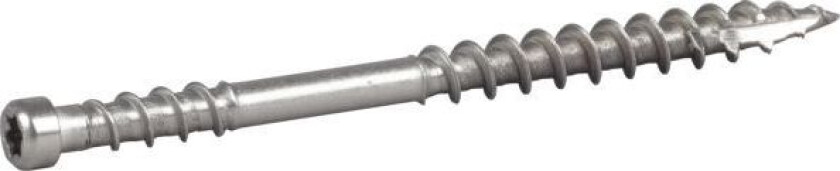 537052 Fasadeskrue Ø 5 mm, rustfri/syrefast A4 5 x 52 mm, 250-pakning