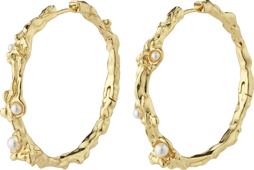 Raelynn Recycled Hoops Goldplated - Kreoler