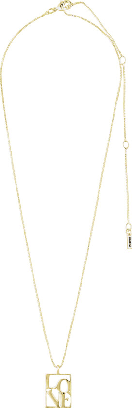Love TAG, Recycled Love Necklace Goldplated - Halskjeder Med Anheng