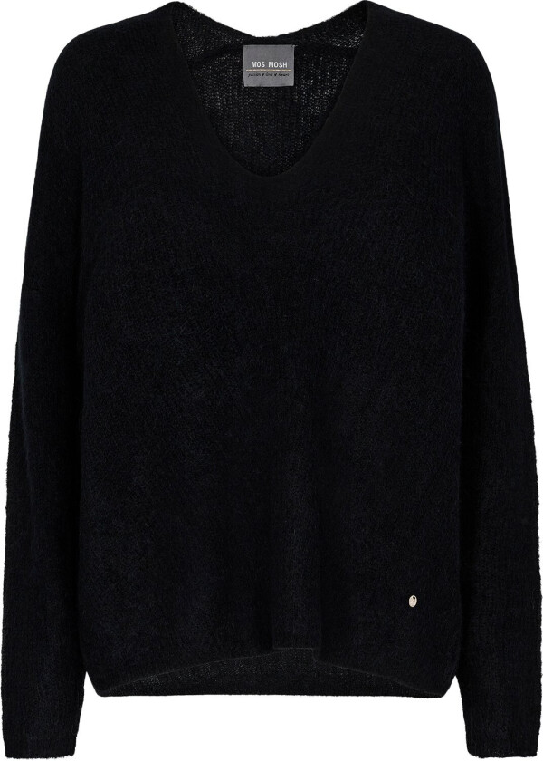 Mmthora Vneck Knit Str S - Gensere