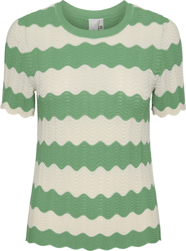 Yasbee SS Knit TOP Str S - Kortermet Strikkegenser