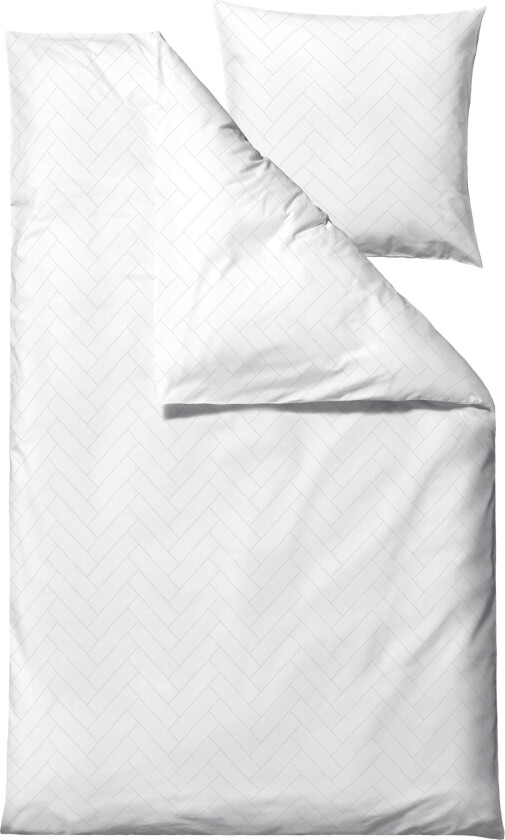 Sengesett 140x220 Tiles White Str 200x140 cm - Sengetøy