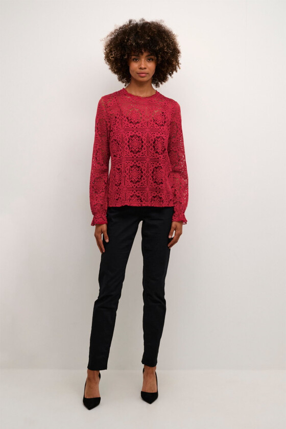 Crtiley Lace Blouse Str 36 - Langermede Bluser