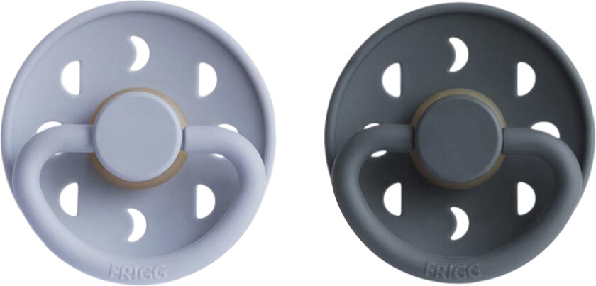 Moon Phase Runde Sutter i Latex 2pak . 2 - Powder Blue/slate - Smokker
