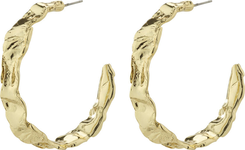Julita Recycled Semihoop Earrings Gold-plated - Kreoler