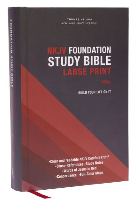 NKJV, Foundation Study Bible, Large Print, Hardcover, Red Letter, Thumb Indexed, Comfort Print av Thomas Nelson