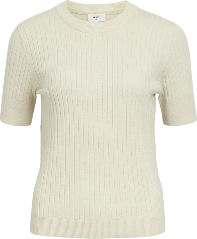 Objnoelle S/S Knit Tshirt Noos Str XS - Kortermede T-skjorter