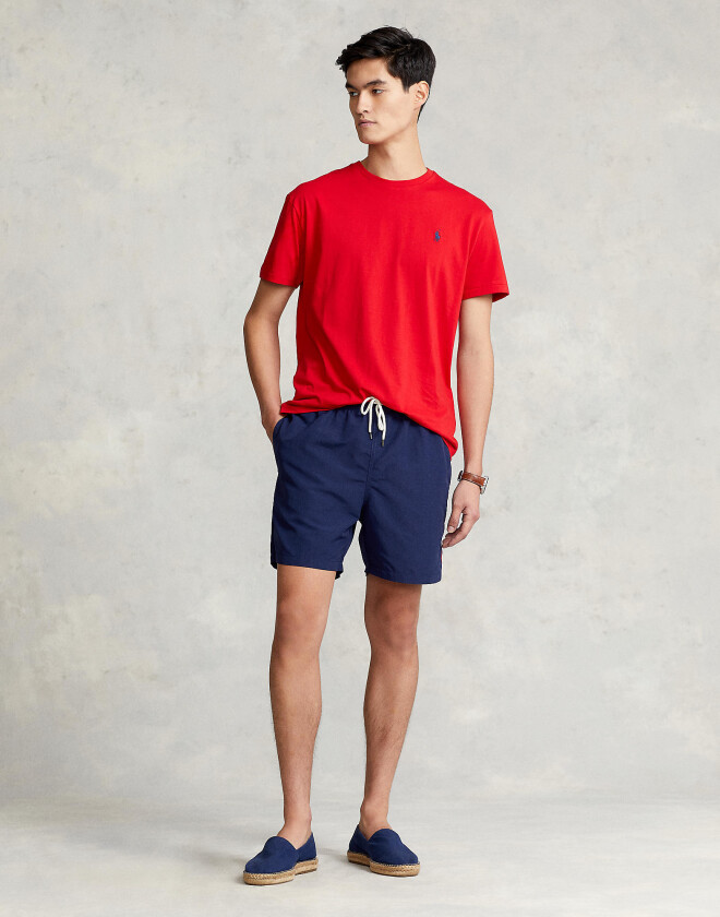 5. 75inch Traveler Classic Swim Trunk Str M - Badeshorts Bomull