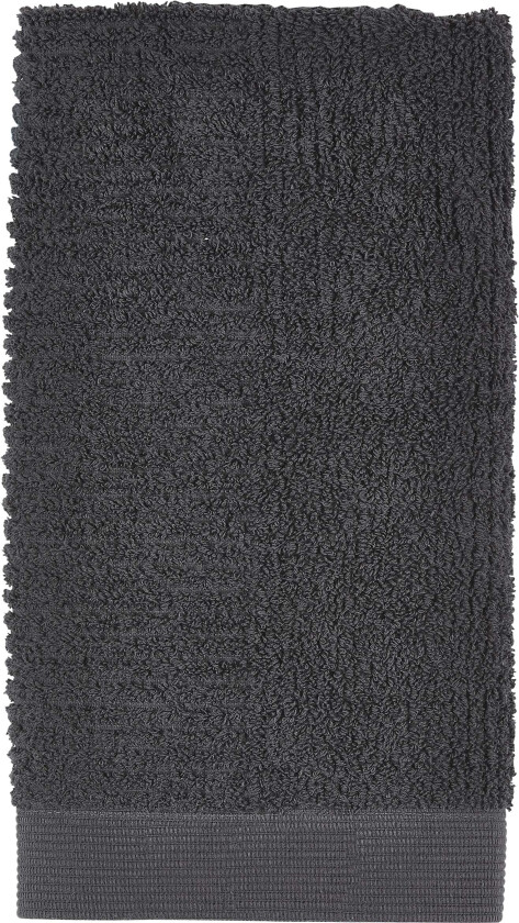 Håndklæde Anthracite Classic 50x100 Str 100x50 cm. - Håndklær Bomull