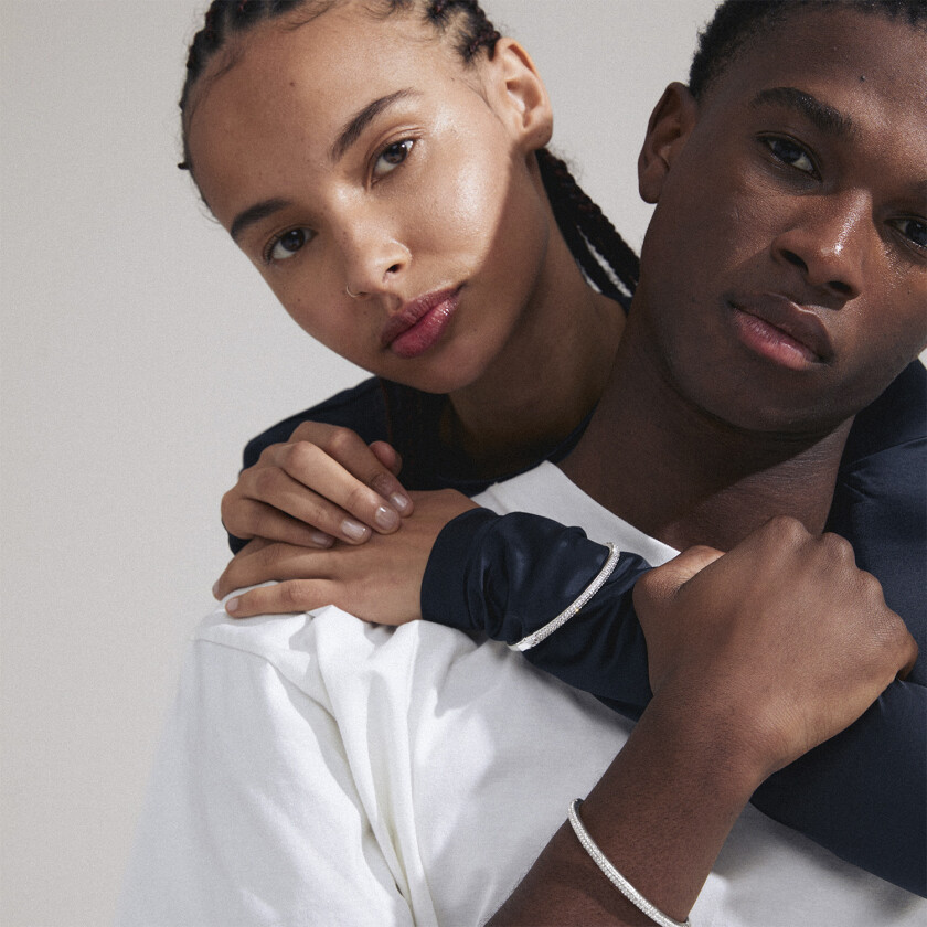 Focus Recycled Bangle Silverplated - Armring