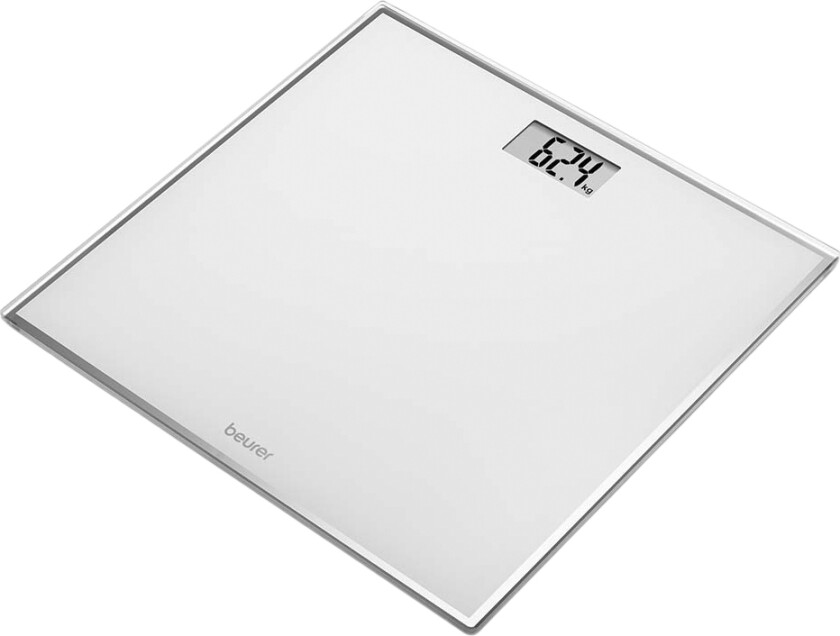 Glasvægt GS 120 Str L: 26 cm. B: 27 cm. H: 1,8 cm. - Badevekt