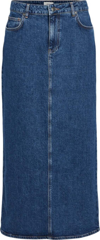 Objellen MW Long Denim Skirt Noos Str S - Maxi Skjørt
