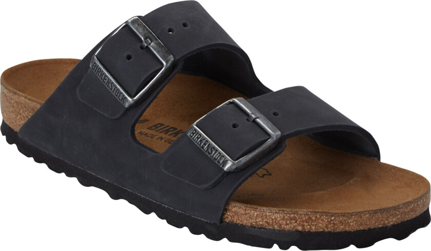 Arizona NU Oiled Black Kvinde Flate Sandaler Str 43