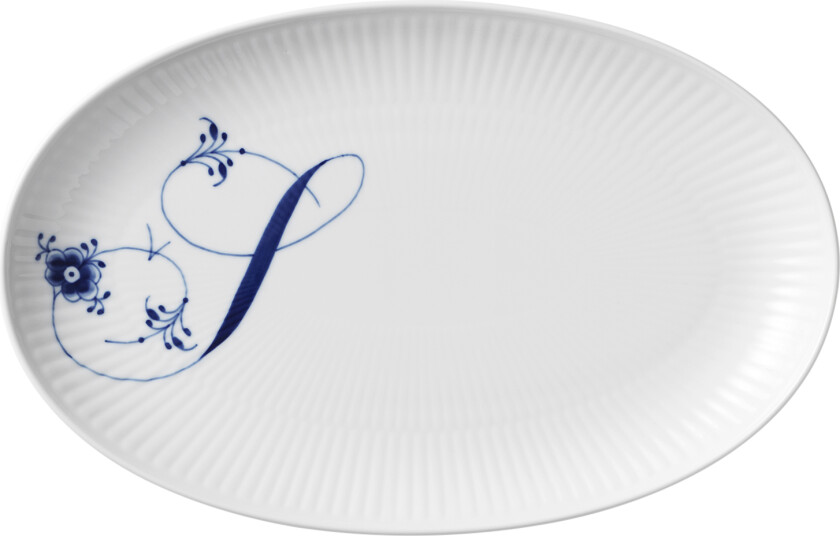 Alphabet Coll Oval Asiette 23,5cm S Str 23,5 cm - Frokosttallerkener