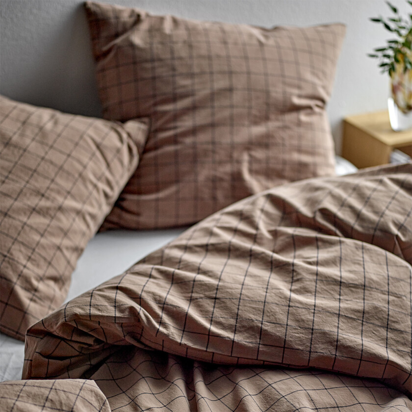 Sengesett 140x200 Vista Warm Taupe Str L:200cm B:140cm H:0.1cm - Sengetøy