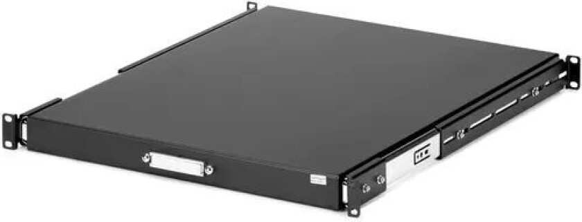 Startech 1u 56cm Deep, Sliding Rack Cabinet Shelf, Black 19" 25kg