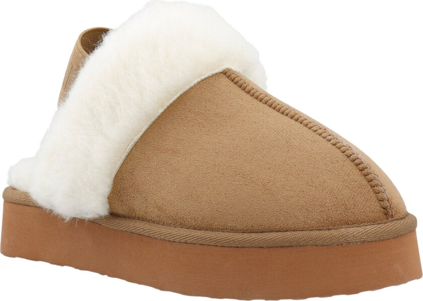 Biasweetie Flatform Elastic Slipper Faux Suede Kvinde Tøfler Str 38