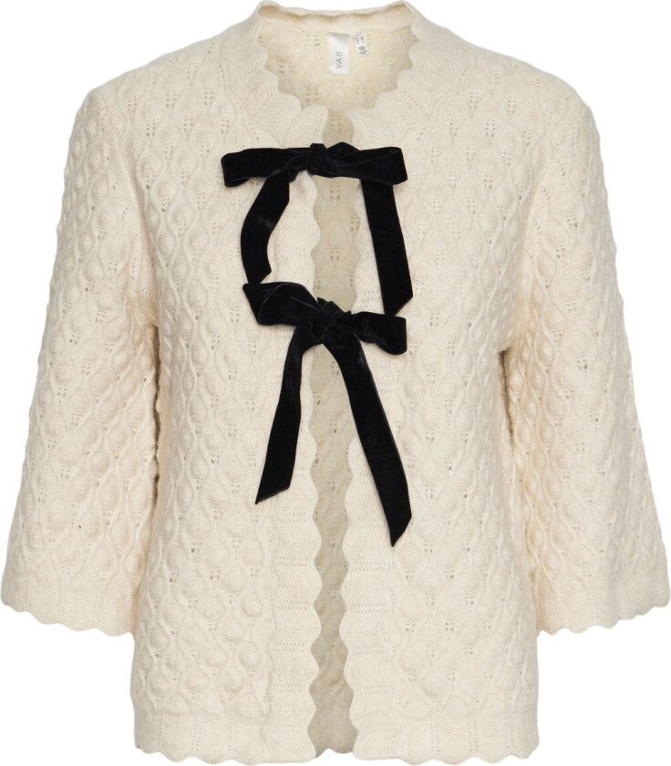 Yasegsa 3/4 Knit Cardigan S. Str XS - Cardigans