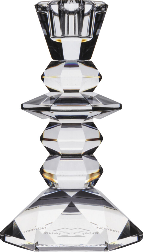 Viola Lysestage Str H13 x B7x L7cm - Kronelysestaker Glass