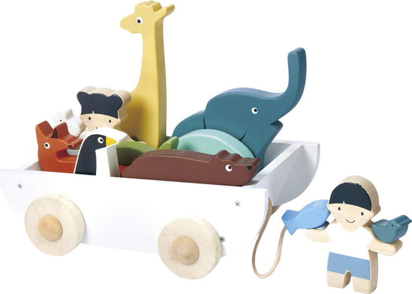 Trækvogn med Figurer - Dyrefigurer
