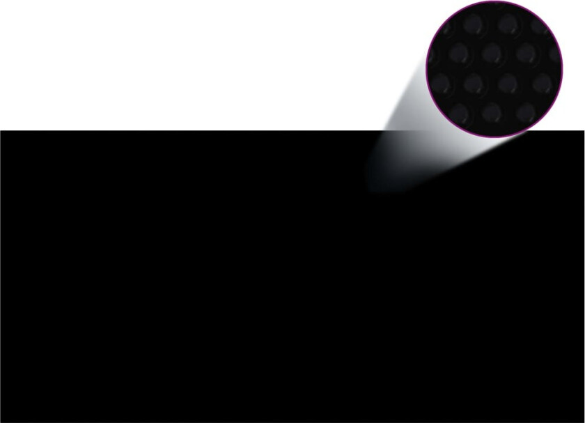 Bassengtrekk svart 488x244 cm PE