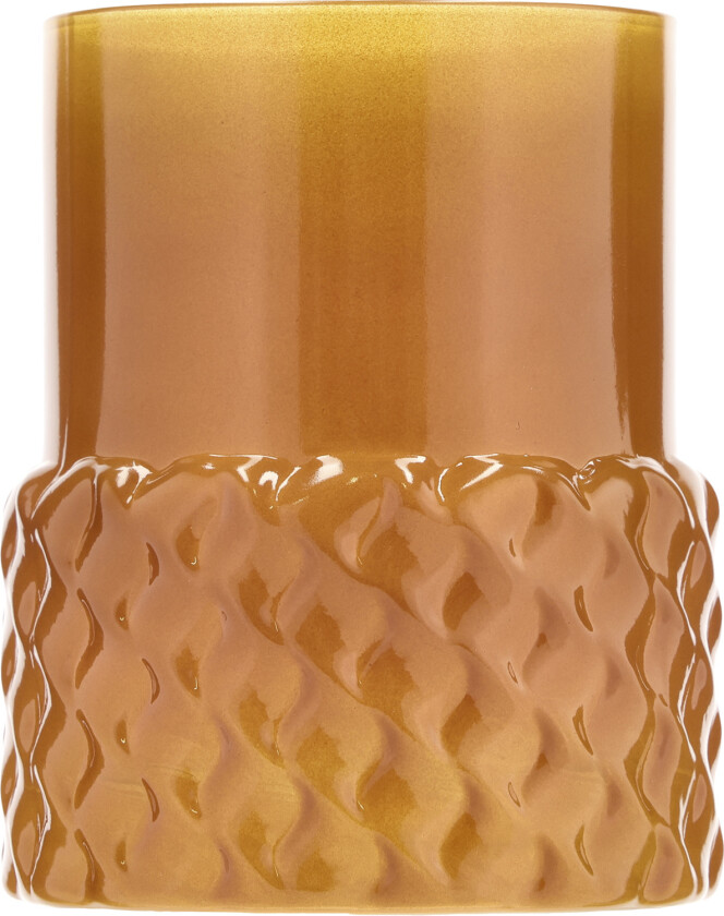 Telysestake Styles 7,7 x 10 cm Amber Str L:7.7cm B:7.7cm H:10cm - Telysestaker Glass