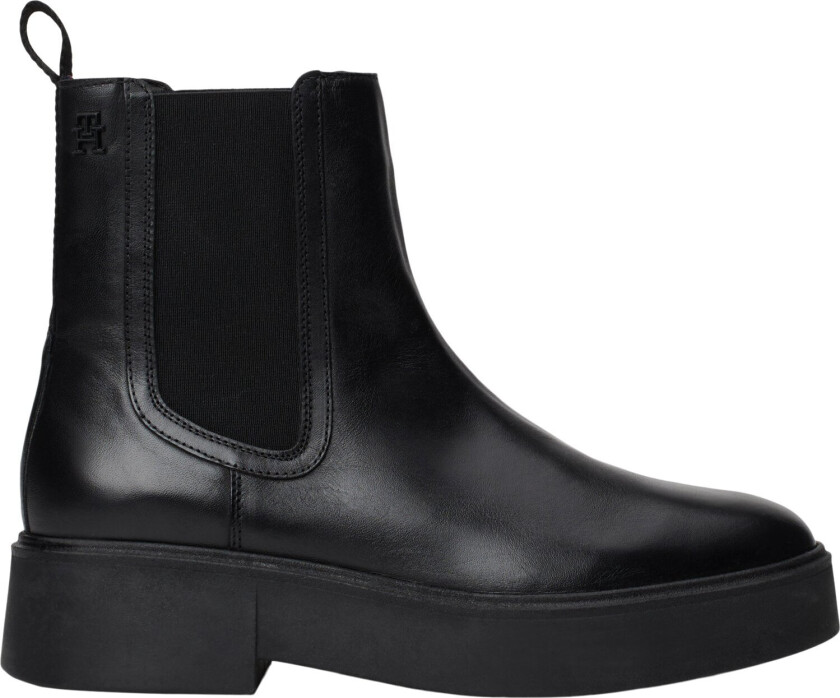 Minimal Leather Chelsea Logotape Kvinde Chelsea Boots Str 40