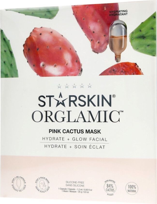 Starskin Pink Cactus Face Mask 3+1