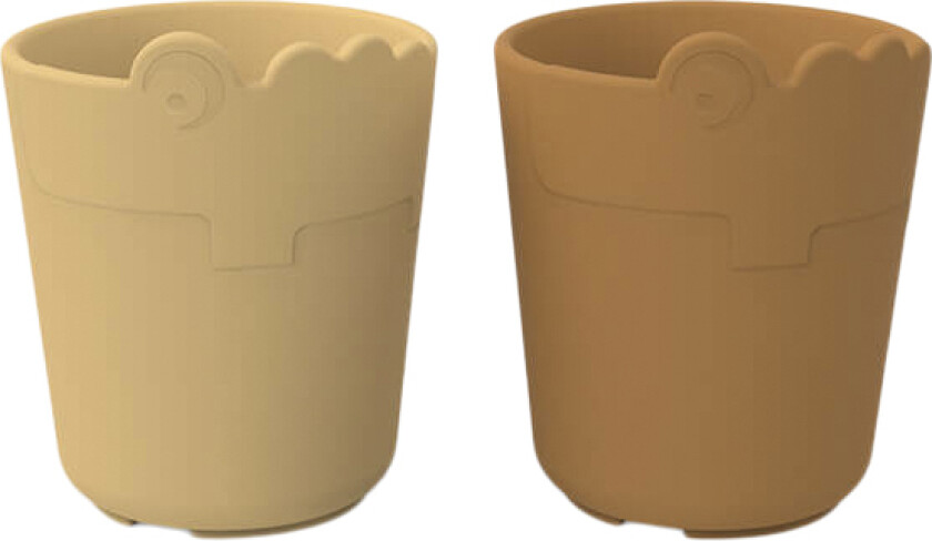 Kiddish Mini kop 2 stk. Croco Mustard - Kopper