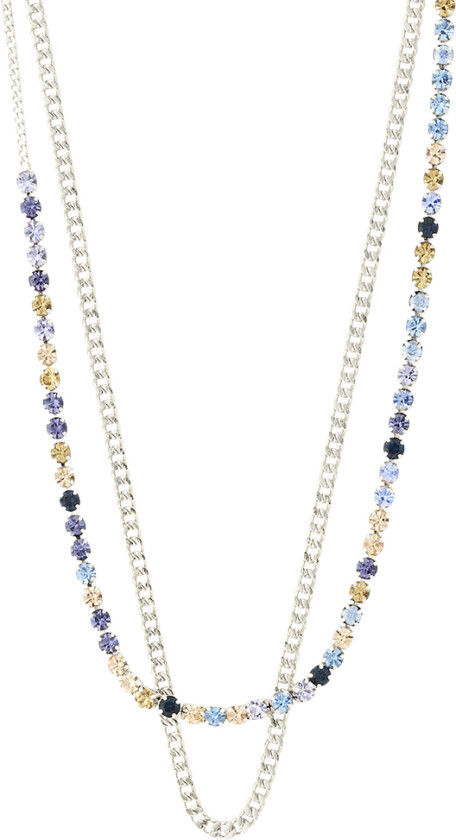 Reign Halskæder, 2i-ét sæt, Sølvbe - Perlehalskjeder