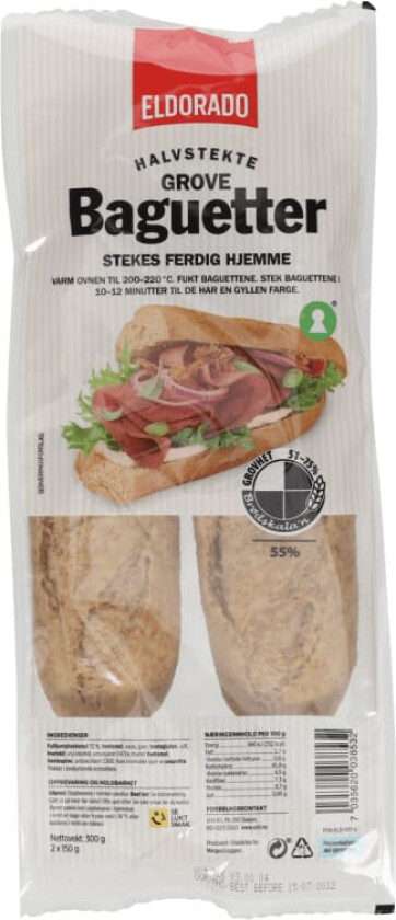 Baguetter Grove 2x150g