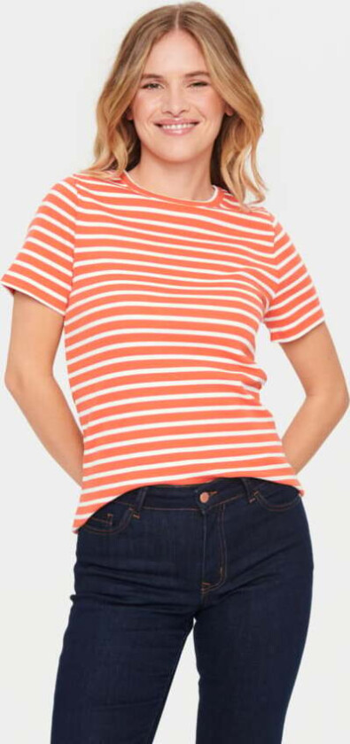 Astersz SS Stripe Tshirt Str XL - Kortermede T-skjorter
