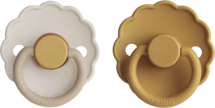 Daisy Runde Sutter i Latex 2pak . 2 - Chamomile/honey Gold - Smokker