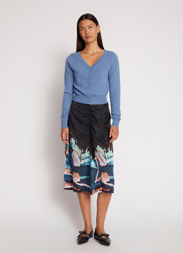 Signa Printed Viscose Skirt Str 36 - Midi Skjørt
