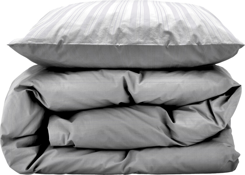 Sengesett 140 x 220 cm Noble White Bomull 100% Sateng Str L:220cm B:140cm H:0.1cm - Sengetøy Bomull