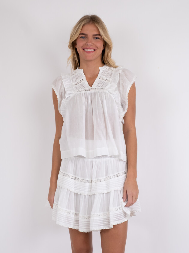 Jayla S Voile Top Str 44 - Topper