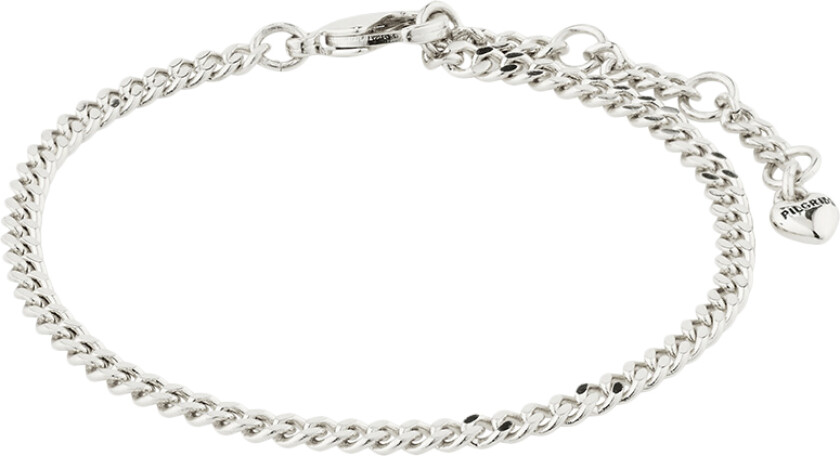 Sophia Recycled Bracelet Silverplated - Kjedearmbånd Med Anheng