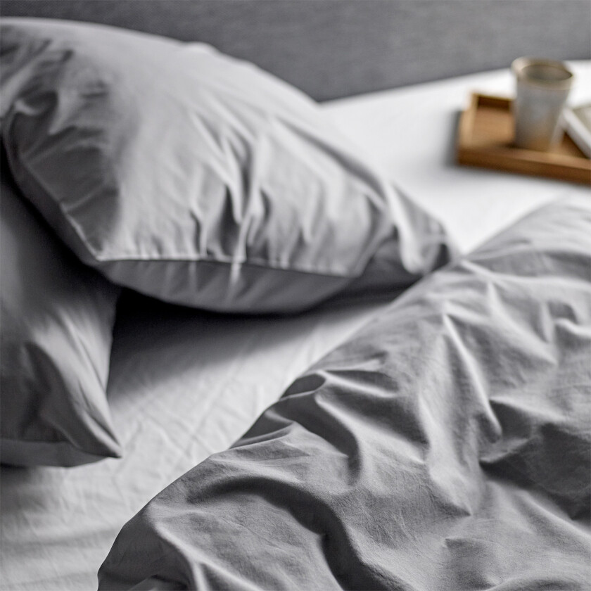 Sengesett 140x200 Whisper Stone Grey Str L:200cm B:140cm H:0.1cm - Sengetøy Bomull