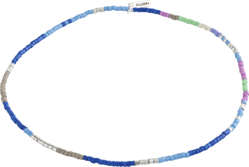 Bilde av Alison Ankle Chain Blue, Silverplated - Ankelkjede