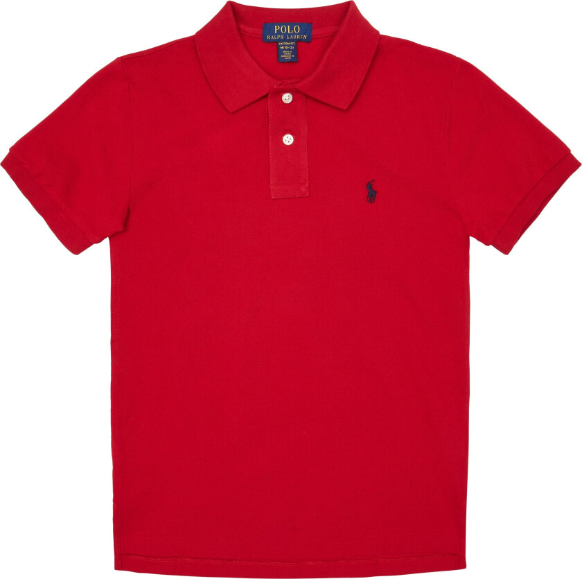 Cotton Mesh Polo Shirt Str S - Poloer Bomull