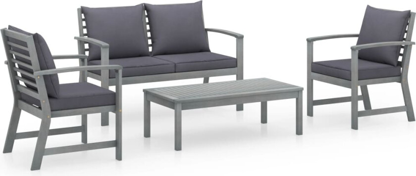 Hagesofagruppe med puter 4 deler heltre akasie