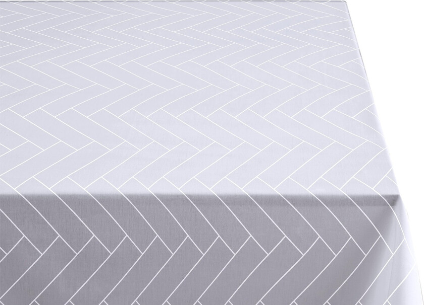 Duk Tiles Damask Opptisk Hvit Str Ø:160 cm - Duker Bomull